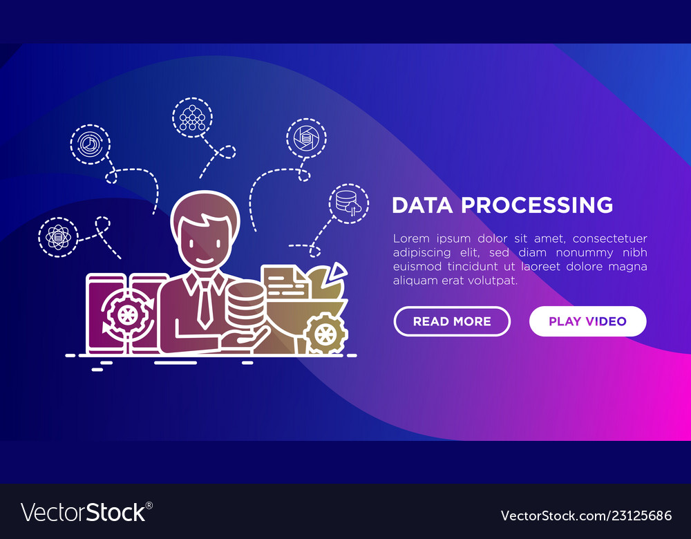 Data processing smm manager collects vector image Data processing smm manager collects