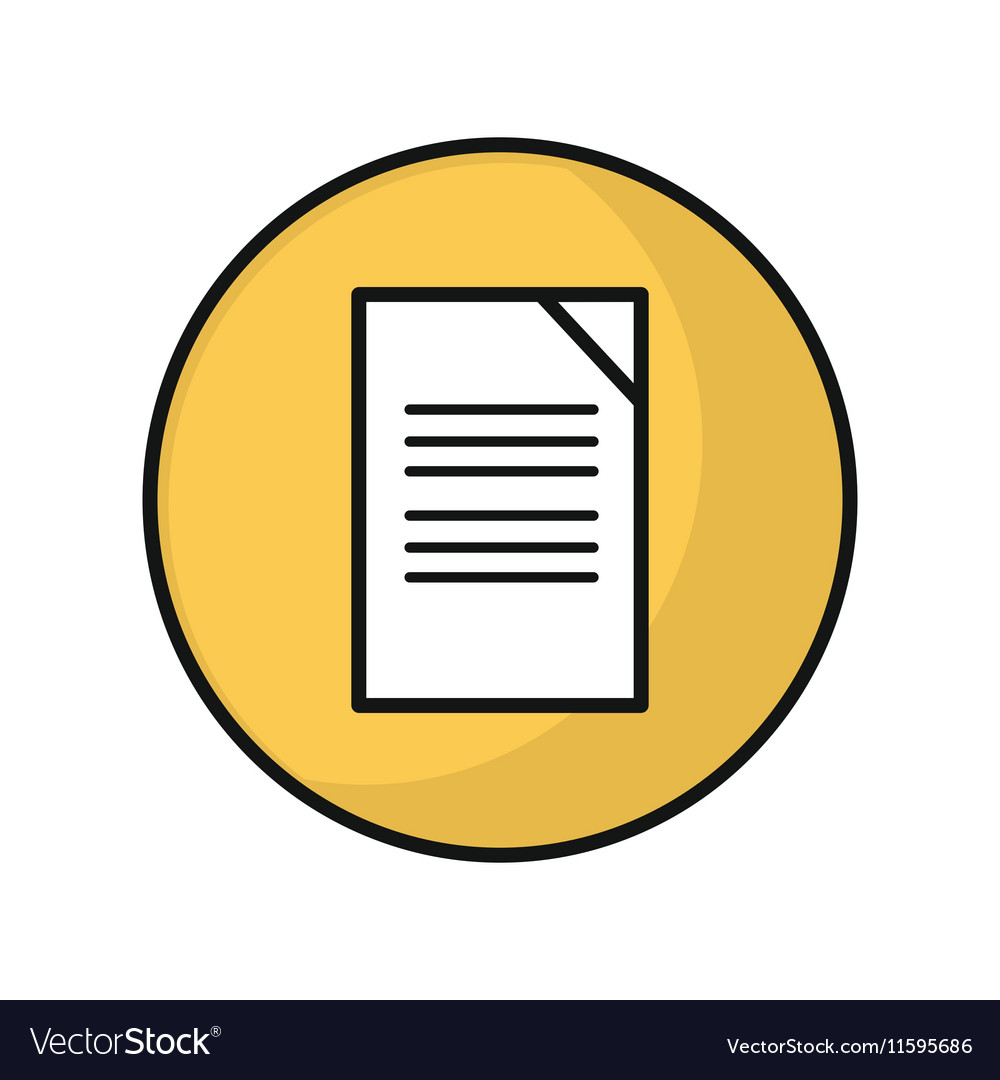Document icon in flat style design