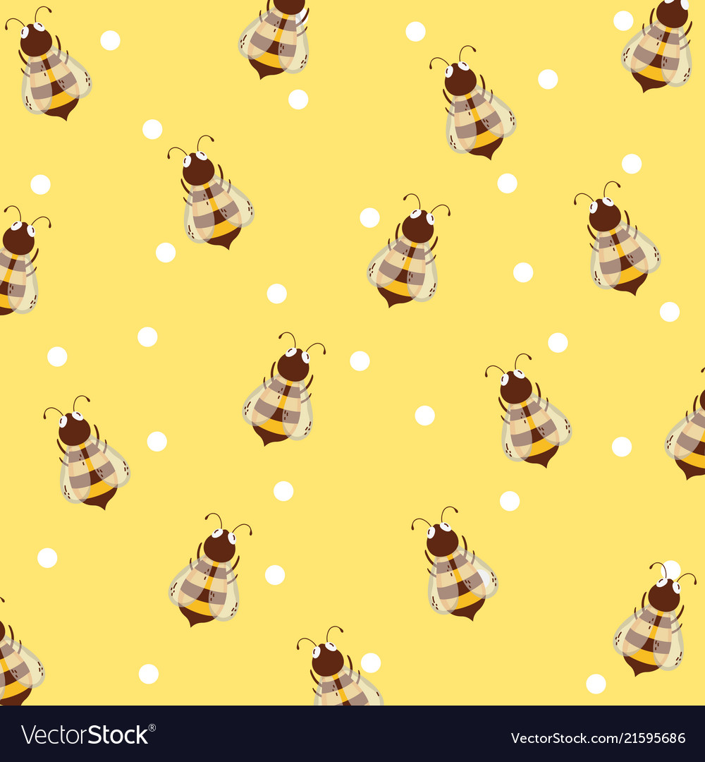 Honeybee Pattern Background