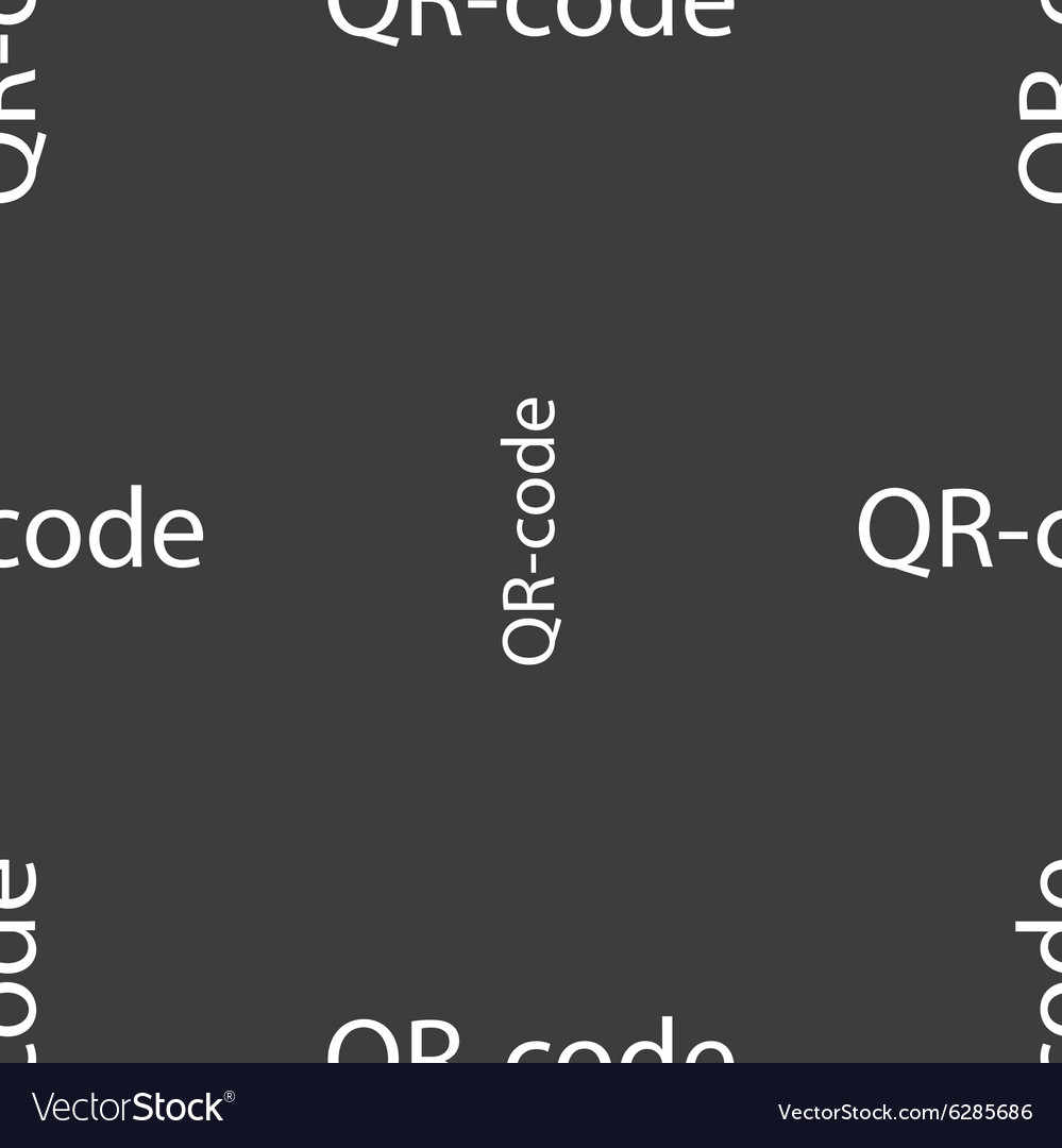 Qr-code sign icon scan code symbol seamless