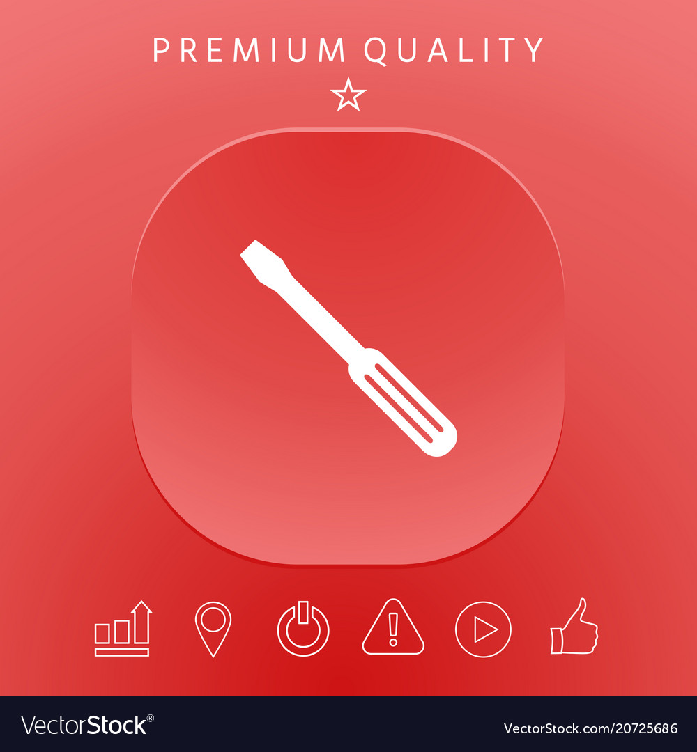 Screwdriver icon symbol Royalty Free Vector Image