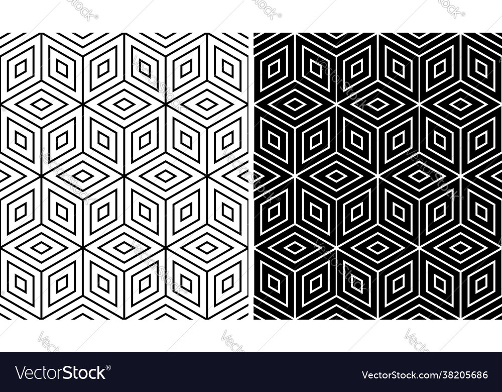 Seamless patterns set vector image Seamless patterns set