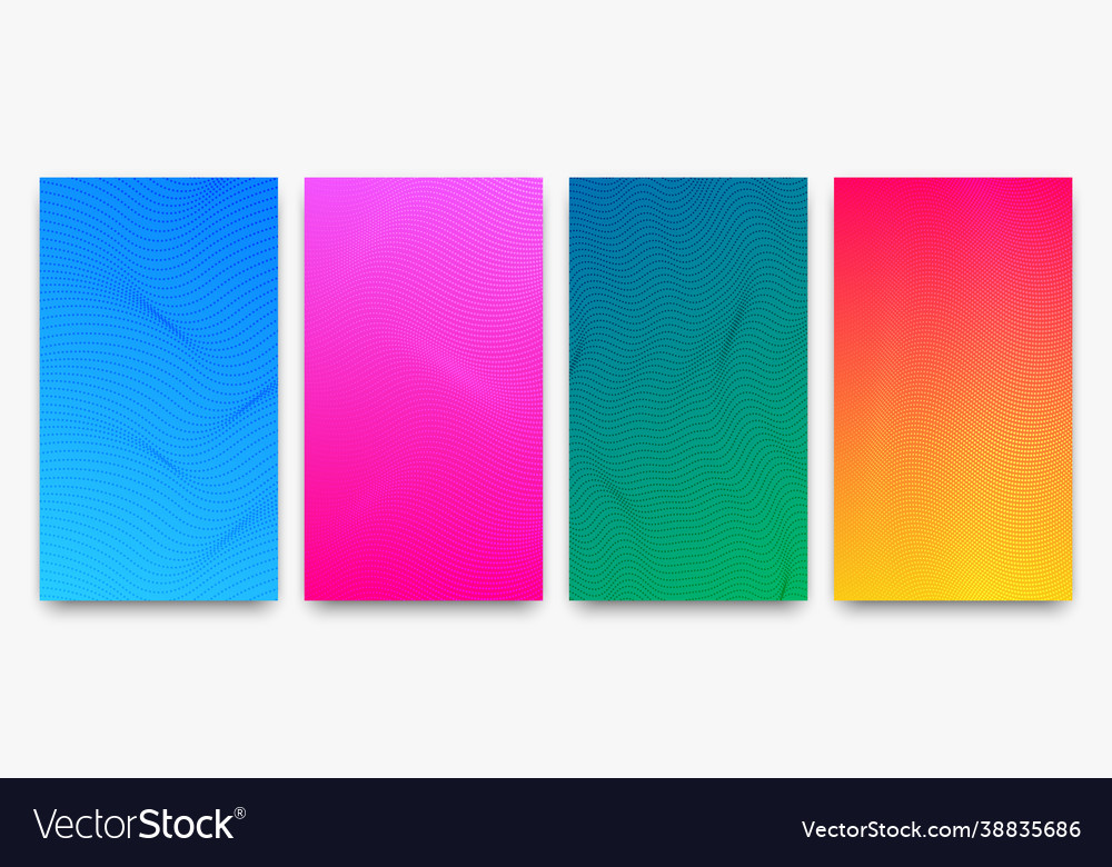 Set halftone gradient backgrounds with dots