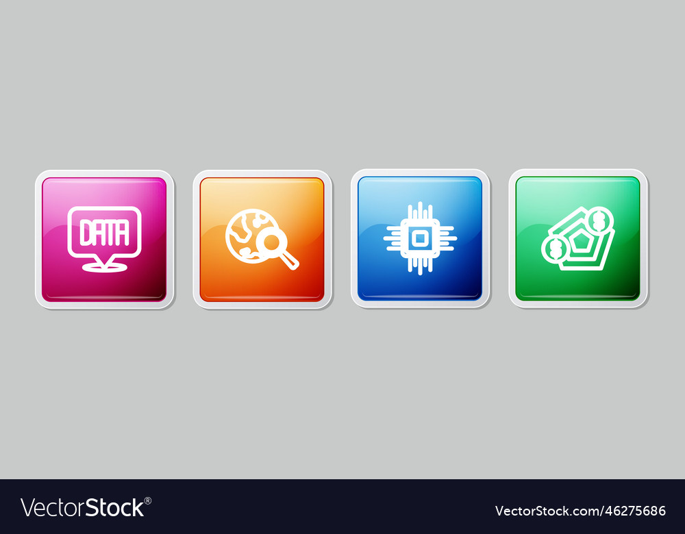 Set line data analysis search globe processor