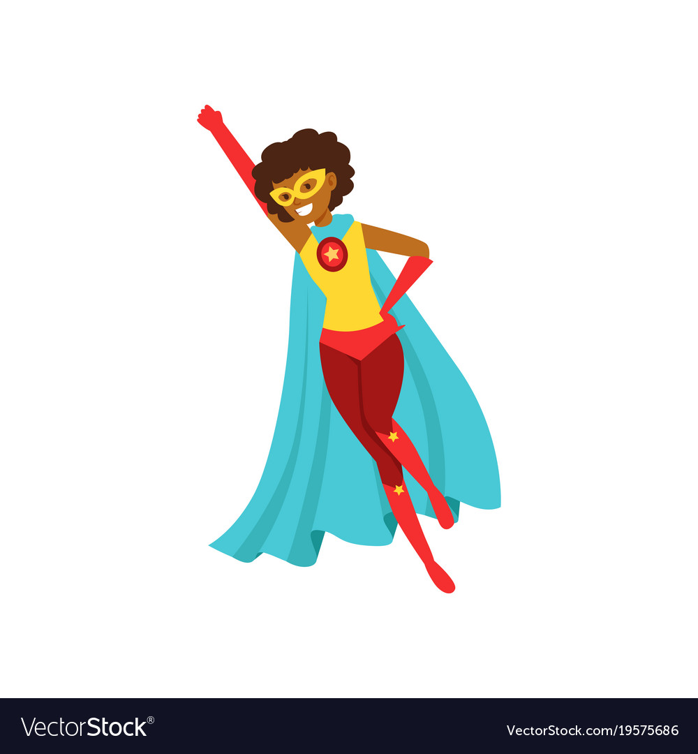 Superhero Afro Woman