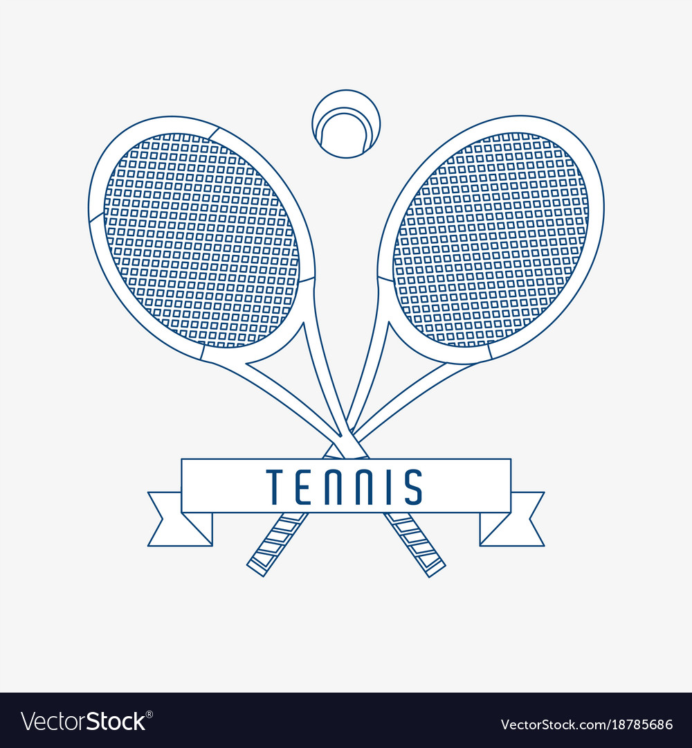 Tennisschläger und Ballobjekte zum Sport spielen