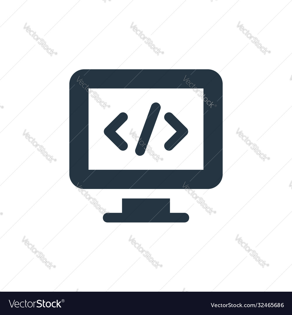 Web development icon editable