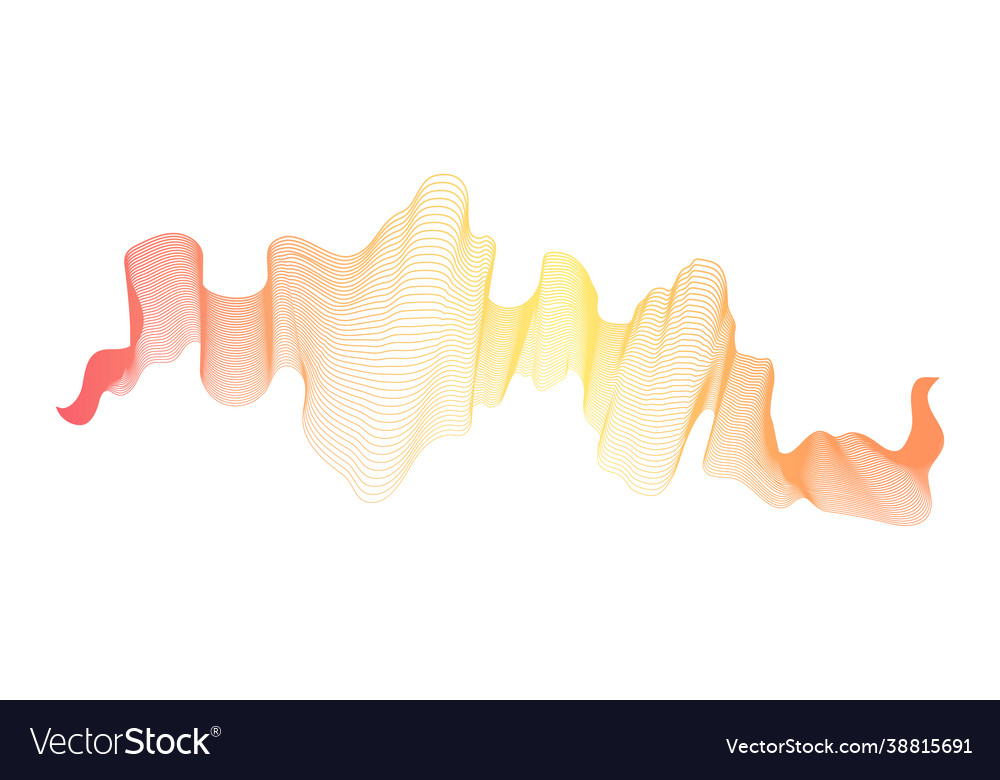 Abstract backdrop with wave gradient lines vector image Abstract backdrop with wave gradient lines