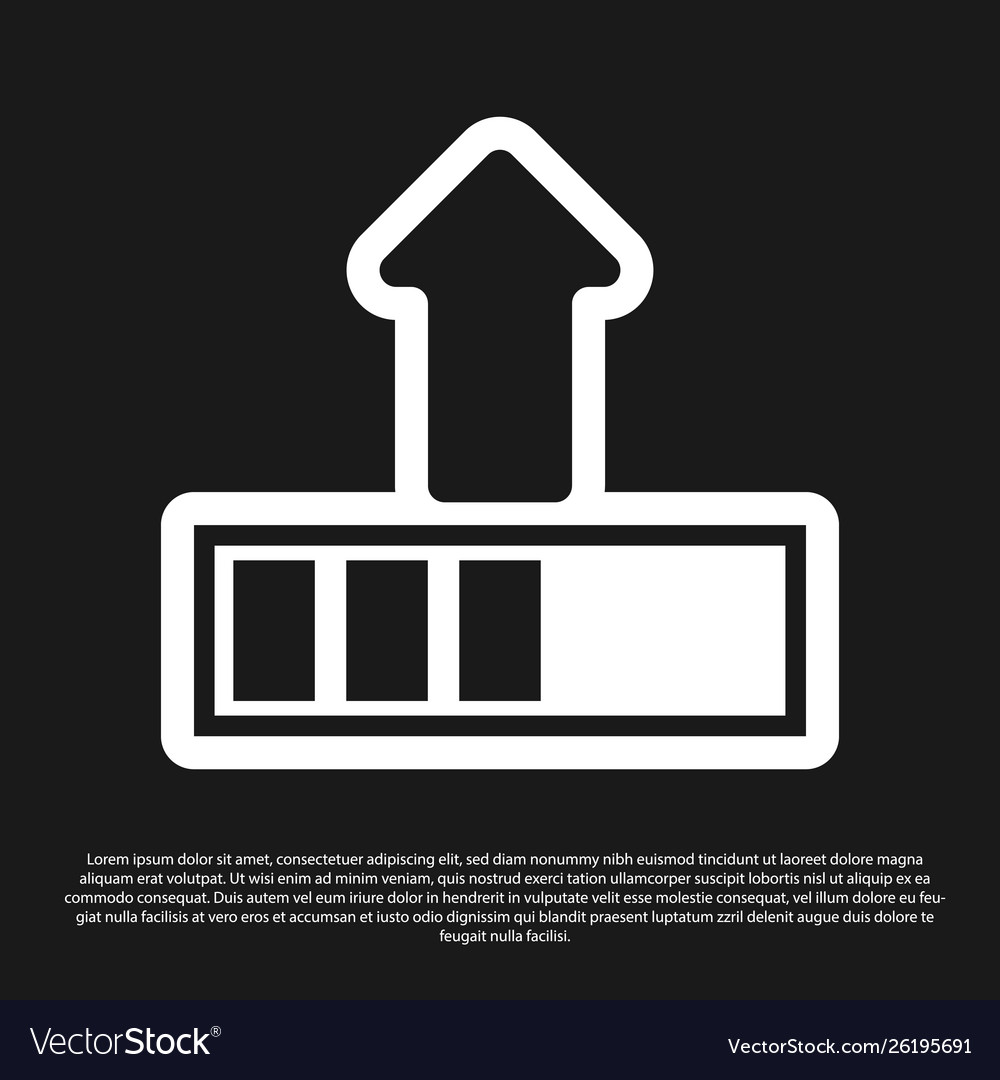 Black loading icon isolated on background vector image Black loading icon isolated on background