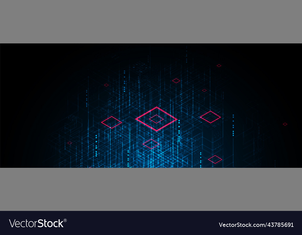 Digital technology and engineering background Vector Image