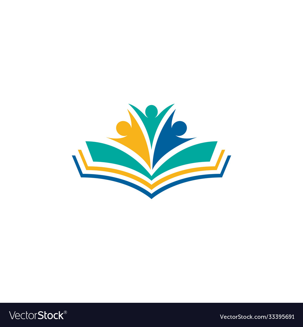 Education book icon template Royalty Free Vector Image