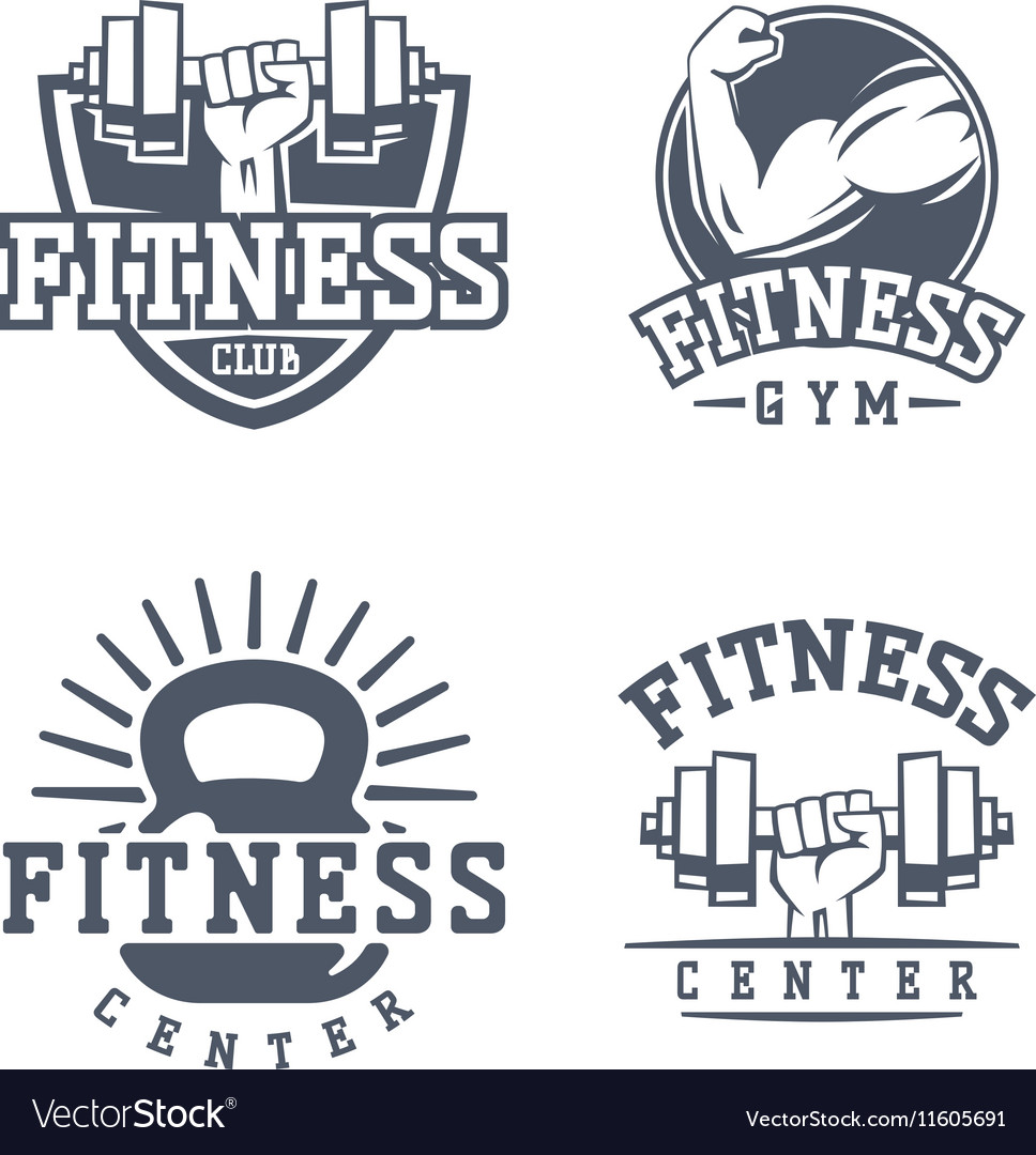 Gym fitness logo badge