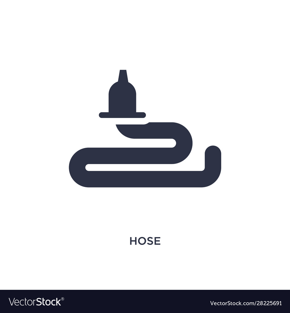 Hose icon on white background simple element from