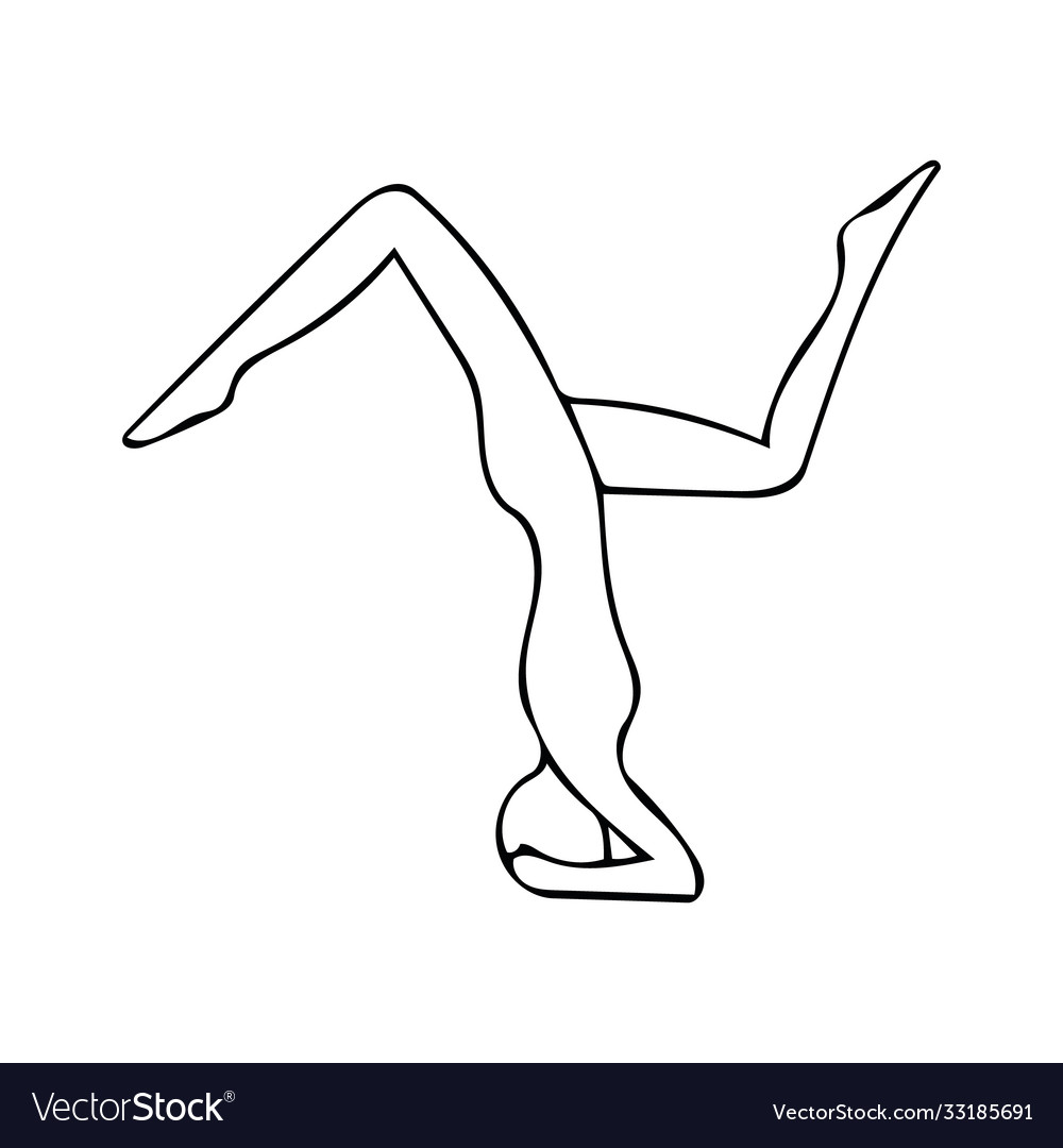 Man in Hand Balance Pose