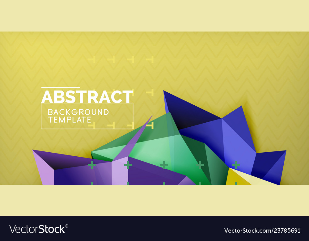 Triangular 3d geometric shapes background