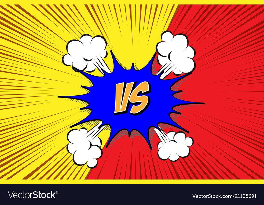 Premium Vector  Versus vs fight comic background speech bubbles.