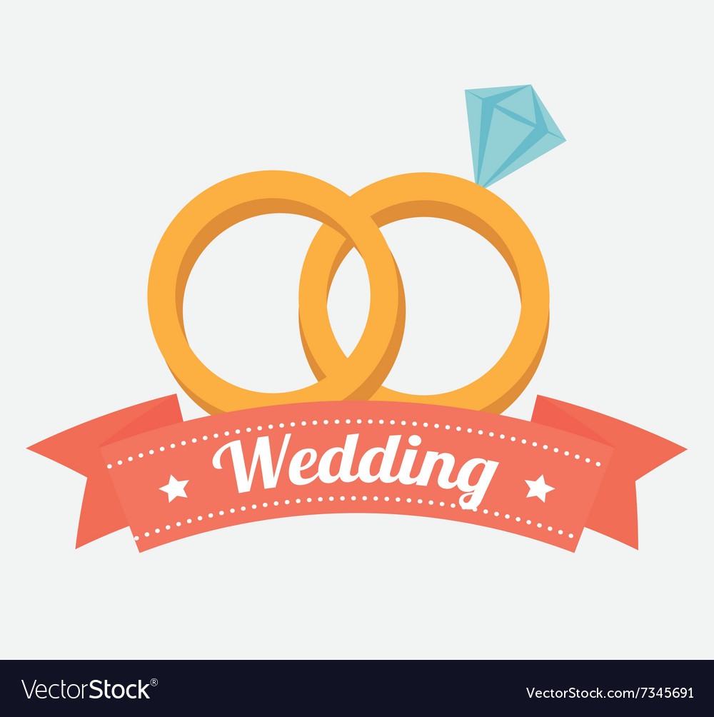 Wedding cute card Royalty Free Vector Image - VectorStock