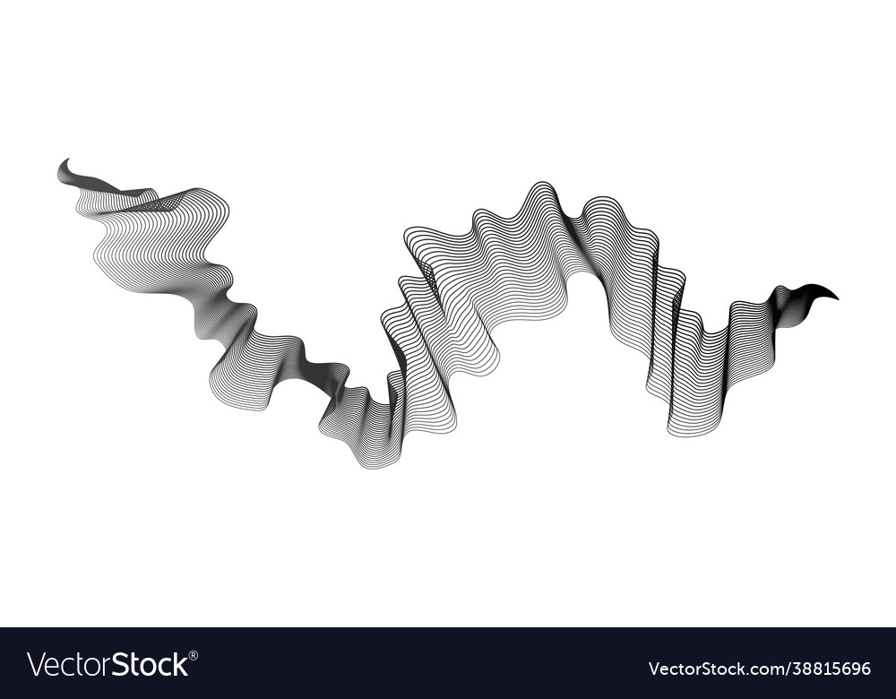 Abstract backdrop with wave gradient lines vector image Abstract backdrop with wave gradient lines