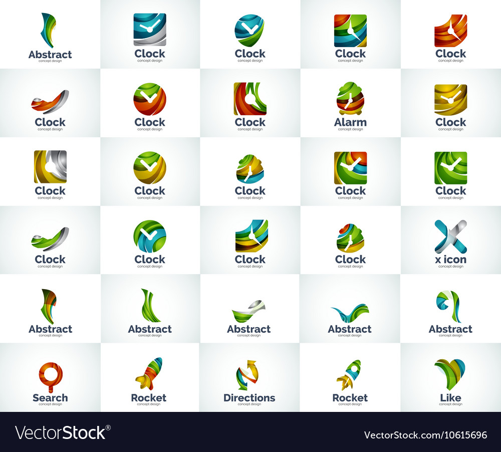 Abstract business logo collection