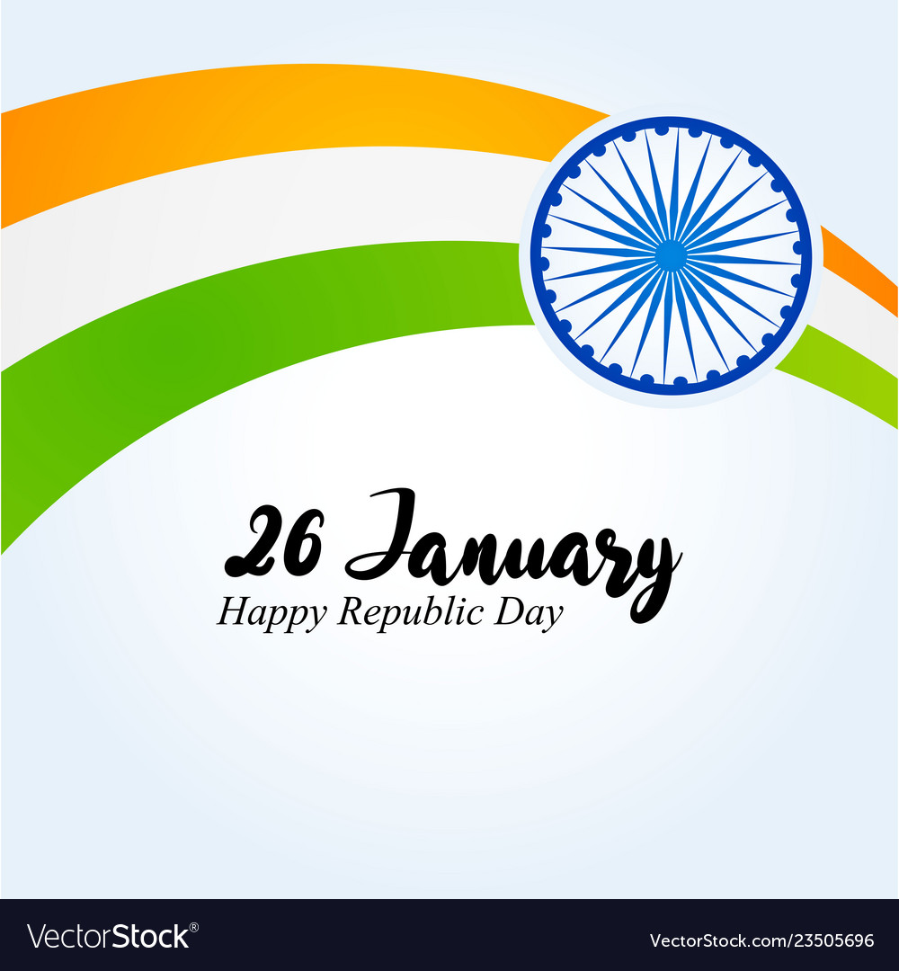 India republic day 26 january indian background Vector Image