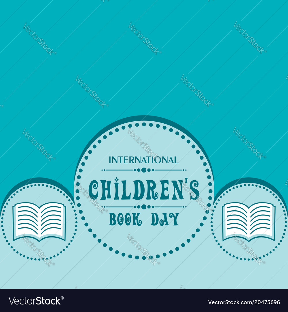 International children book day poster Royalty Free Vector