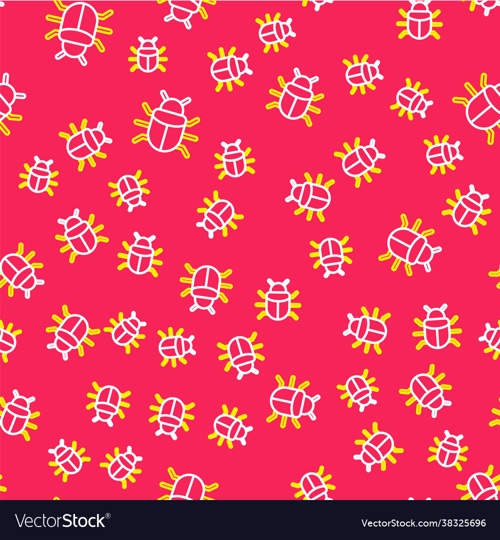 Line system bug concept icon isolated seamless