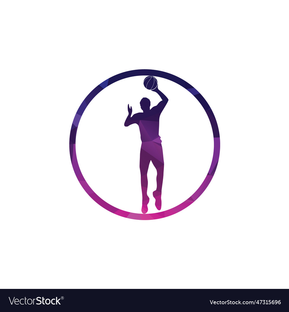 Volleyball club logo badge label volley ball Vector Image