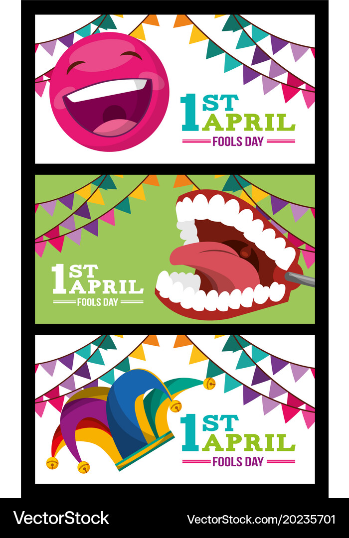 April Fools Day Card Royalty Free Vector Image