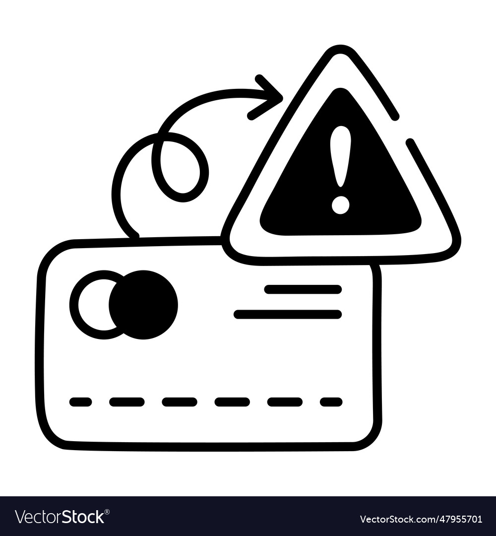 Card Error Royalty Free Vector Image - Vectorstock