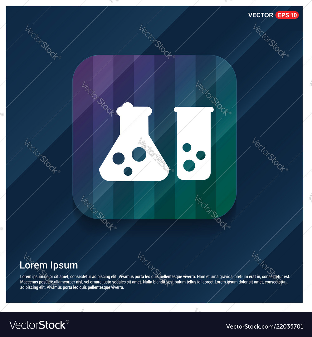 Flask icon vector image Flask icon