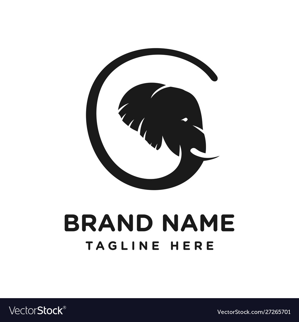 Initial elephant logo g