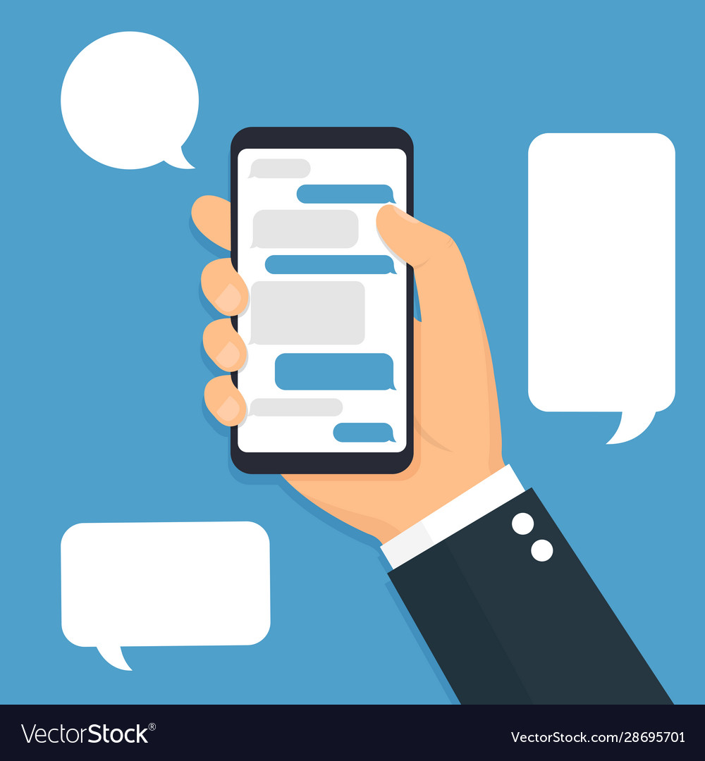 Message phone template chatting sms