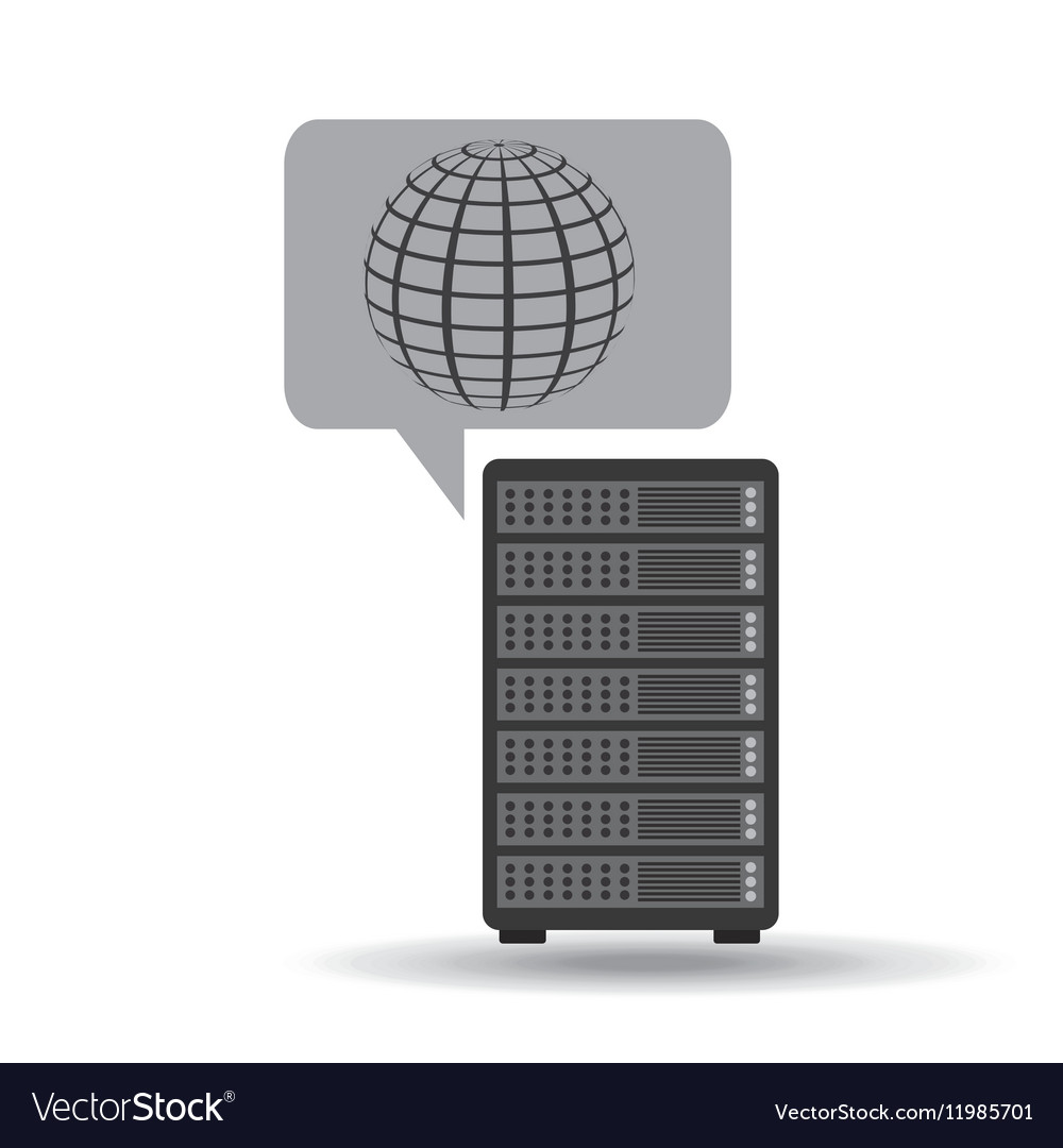 Network server concept globe world