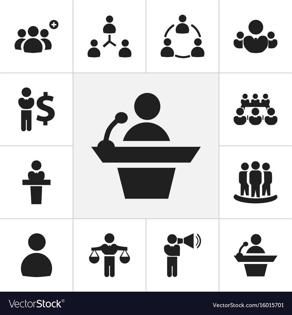 Set von 12 editierbaren Business-Icons beinhaltet
