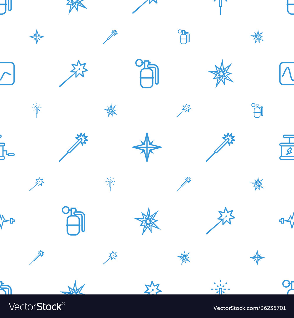 Spark icons pattern seamless white background