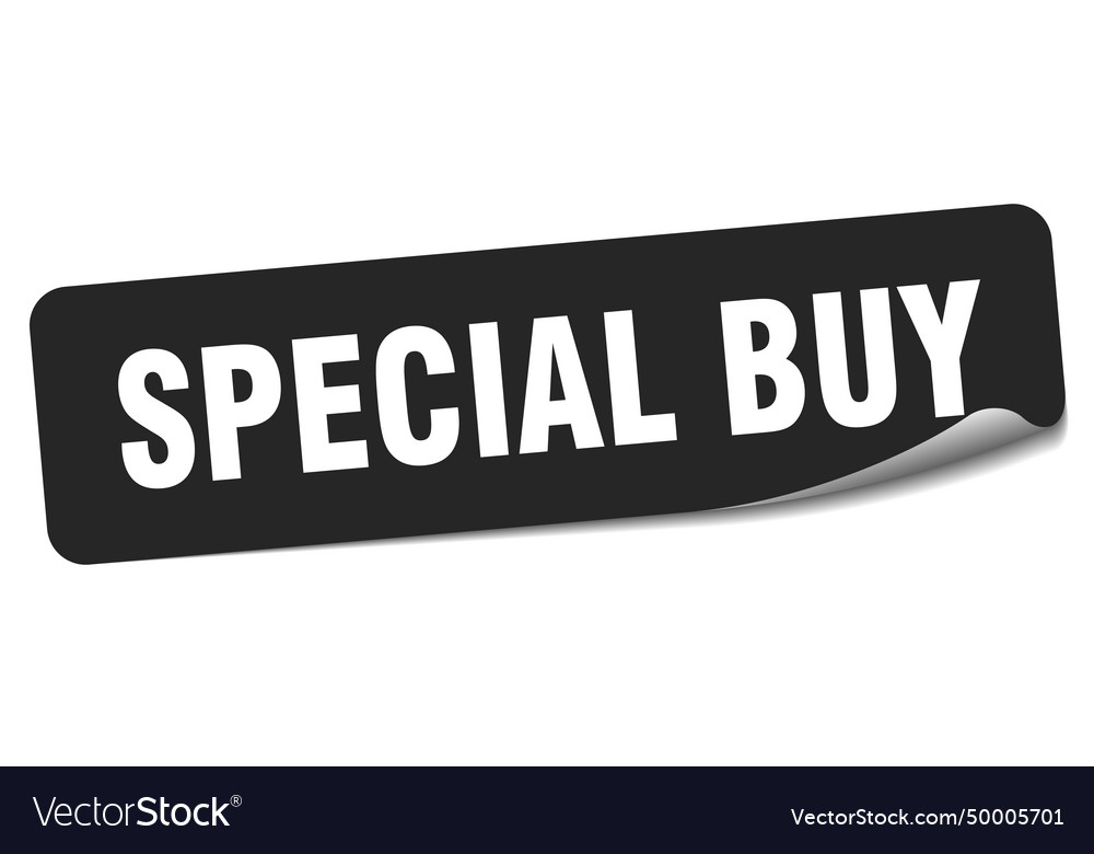 Special buy sticker special buy label Royalty Free Vector