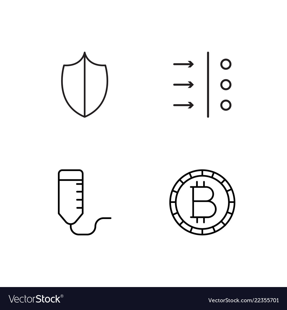 Web simple outlined icons set