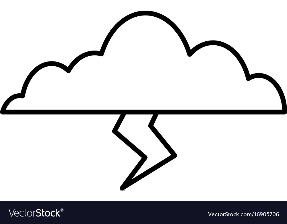 Clouds sky weather lightning thunder icon