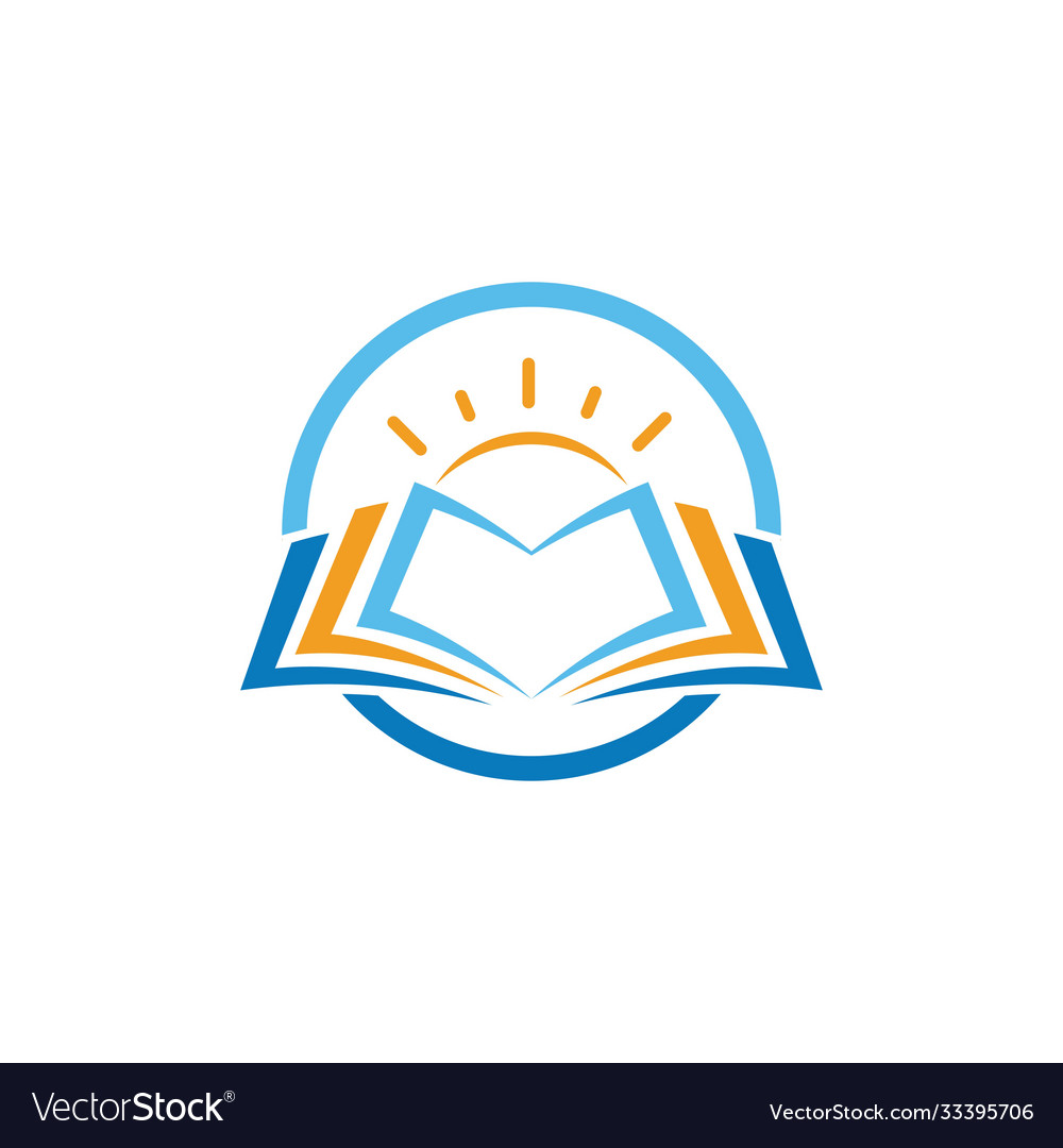 Education book icon template Royalty Free Vector Image