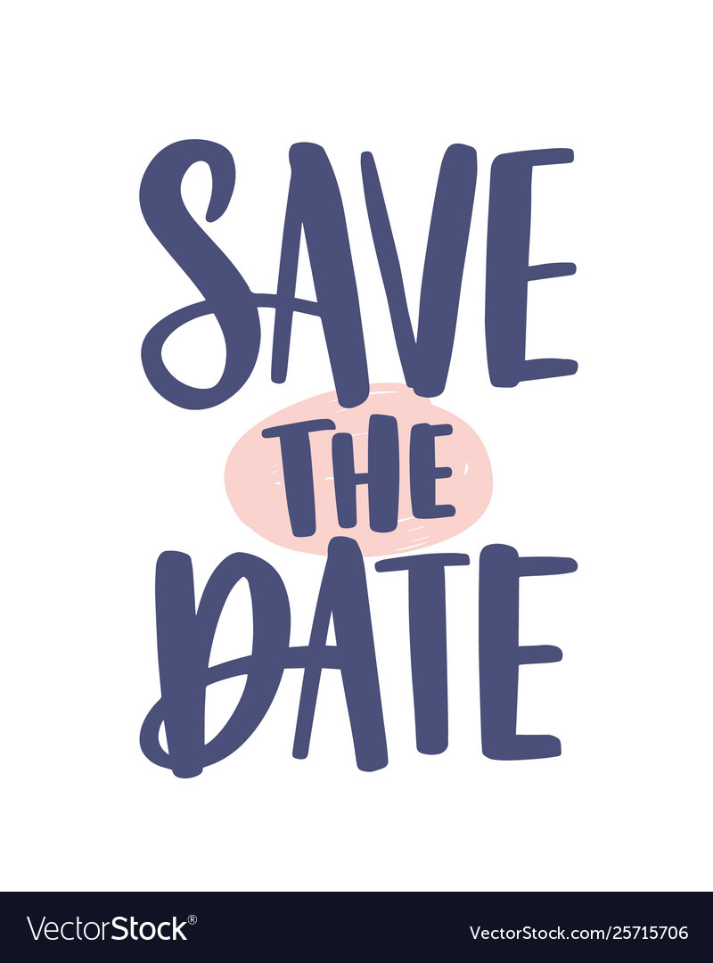 Elegant Save The Date Message