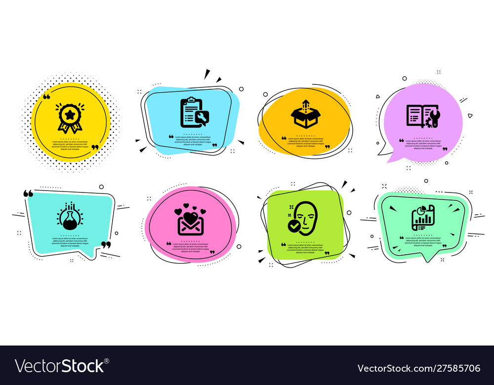 Engineering documentation love mail and report vector image Engineering documentation love mail and report