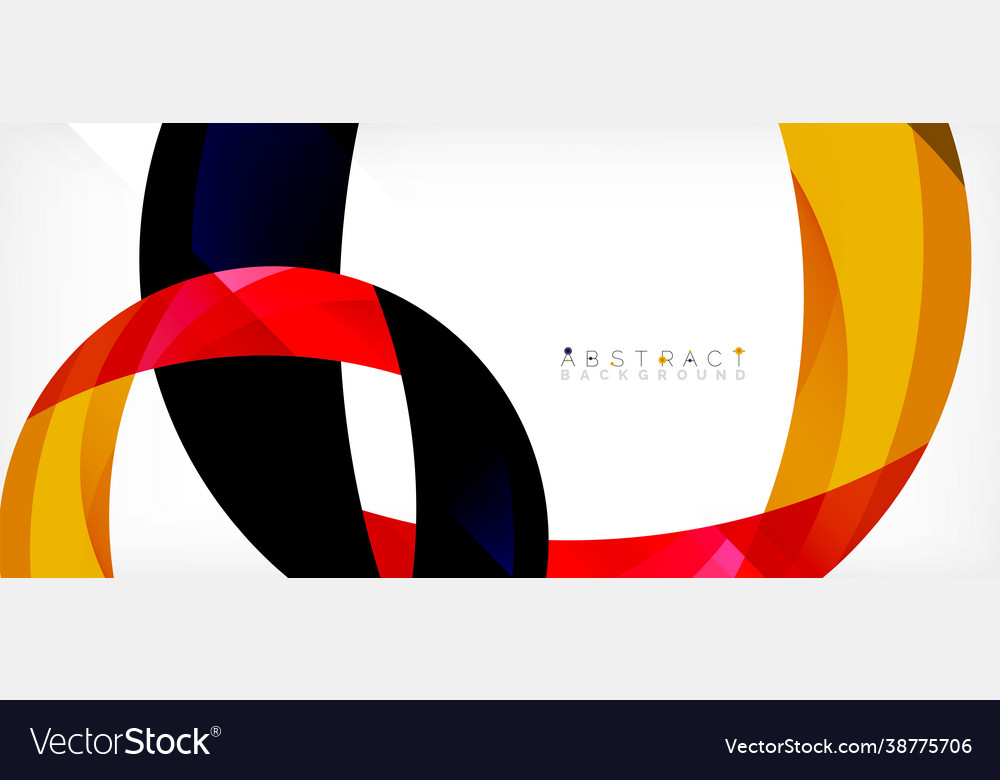 Geometric abstract background circle created vector image Geometric abstract background circle created
