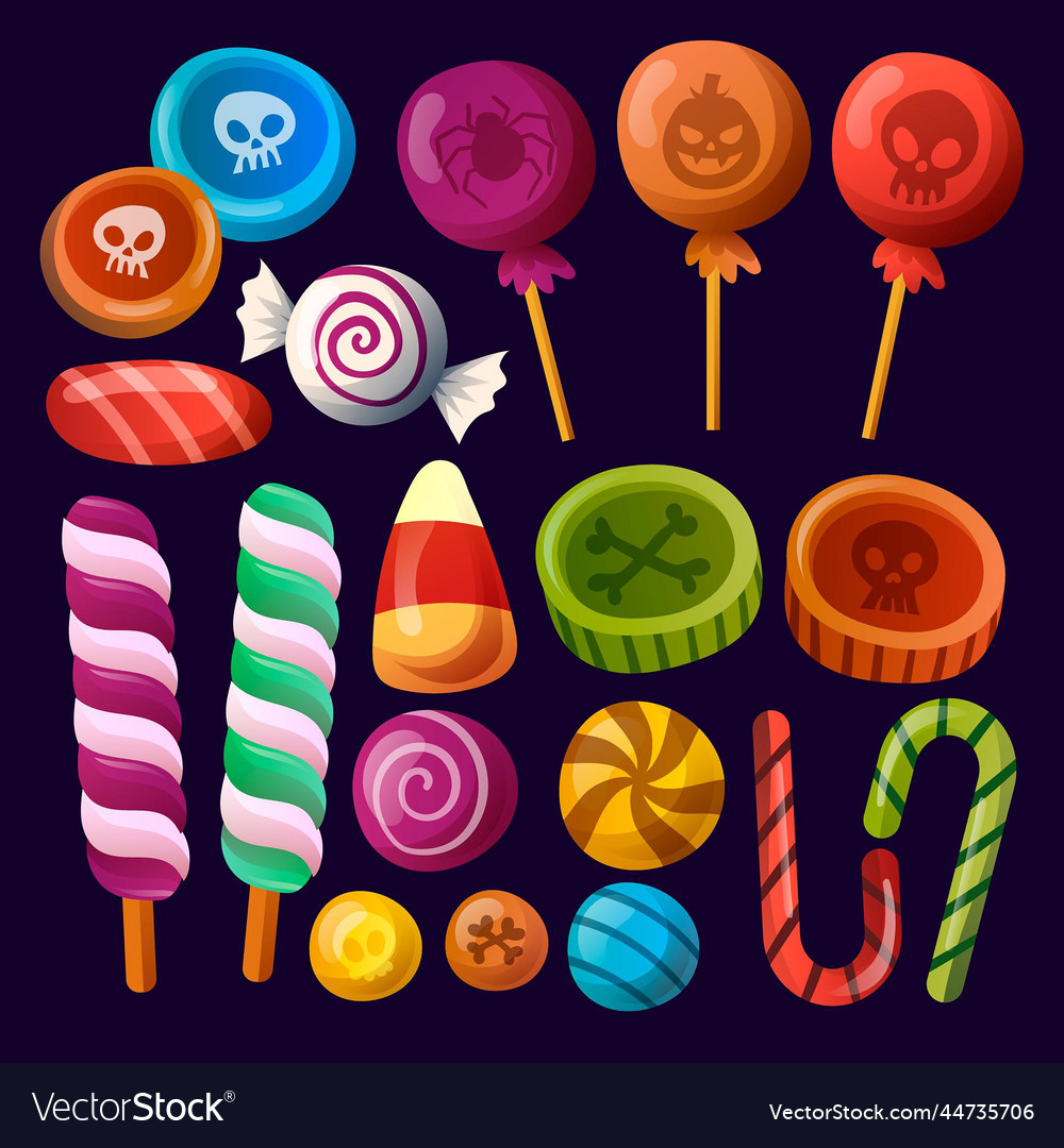 Halloween candy collection design