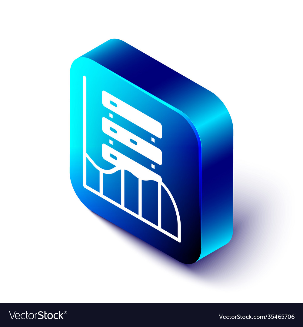 Isometric server data web hosting icon isolated