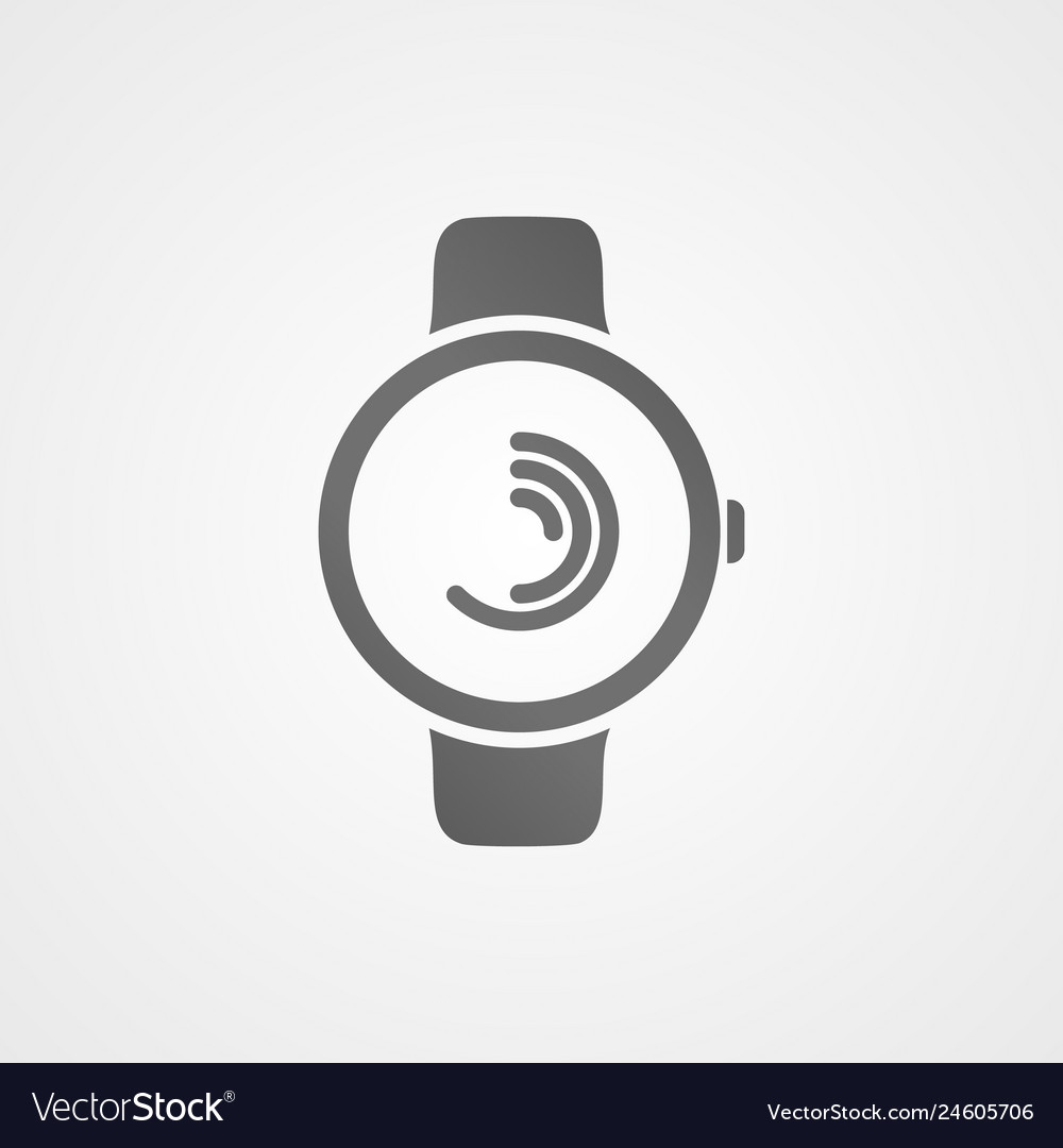 Smart watch with application icon on screen