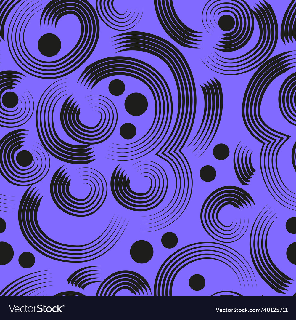 Abstract pattern black lines and circles Vector Image Abstract pattern black lines and circles
