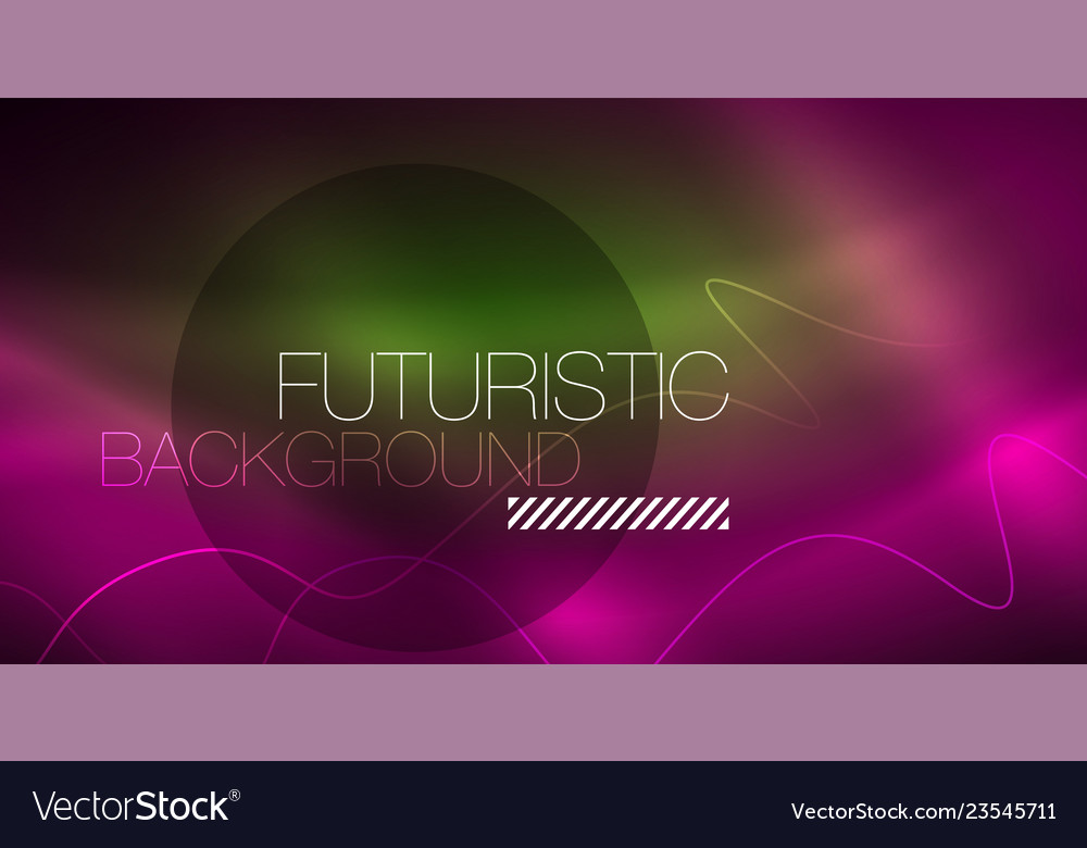 Abstract shiny glowinng color wave design element Vector Image Abstract shiny glowinng color wave design element