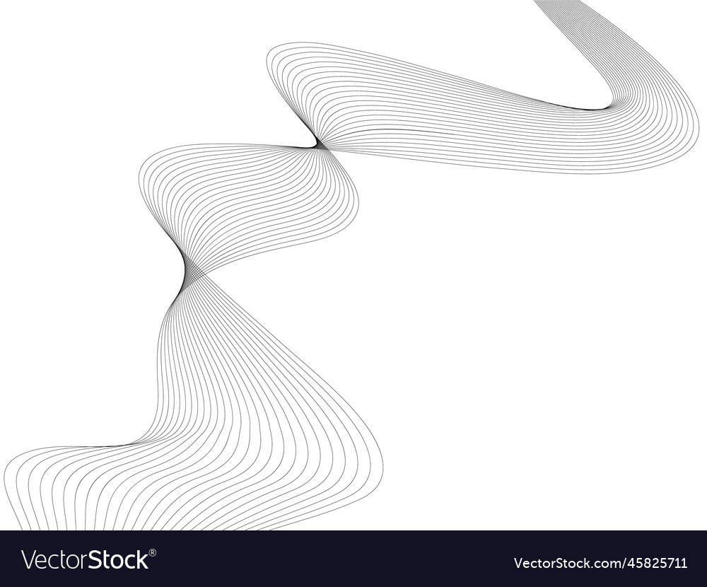 Abstract wave element for design digital