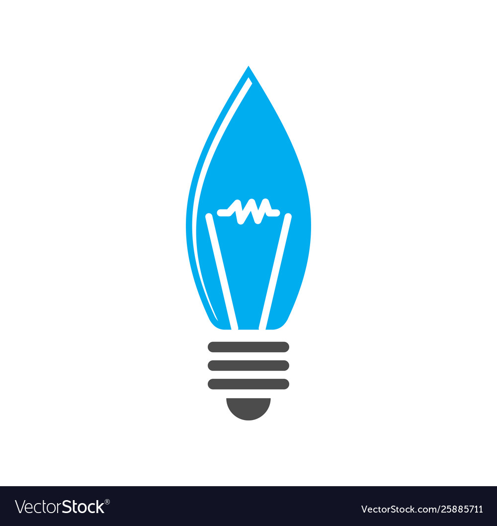 Bulb icon on background for graphic and web design vector image Bulb icon on background for graphic and web design