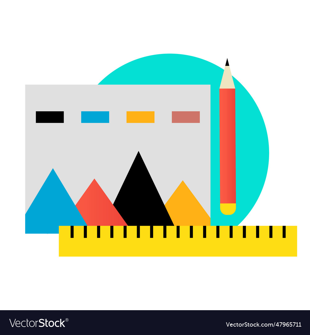 Chart drawing area Royalty Free Vector Image VectorStock Chart Drawing Design